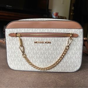 Michael Kors Jet Set zipper chain crossbody